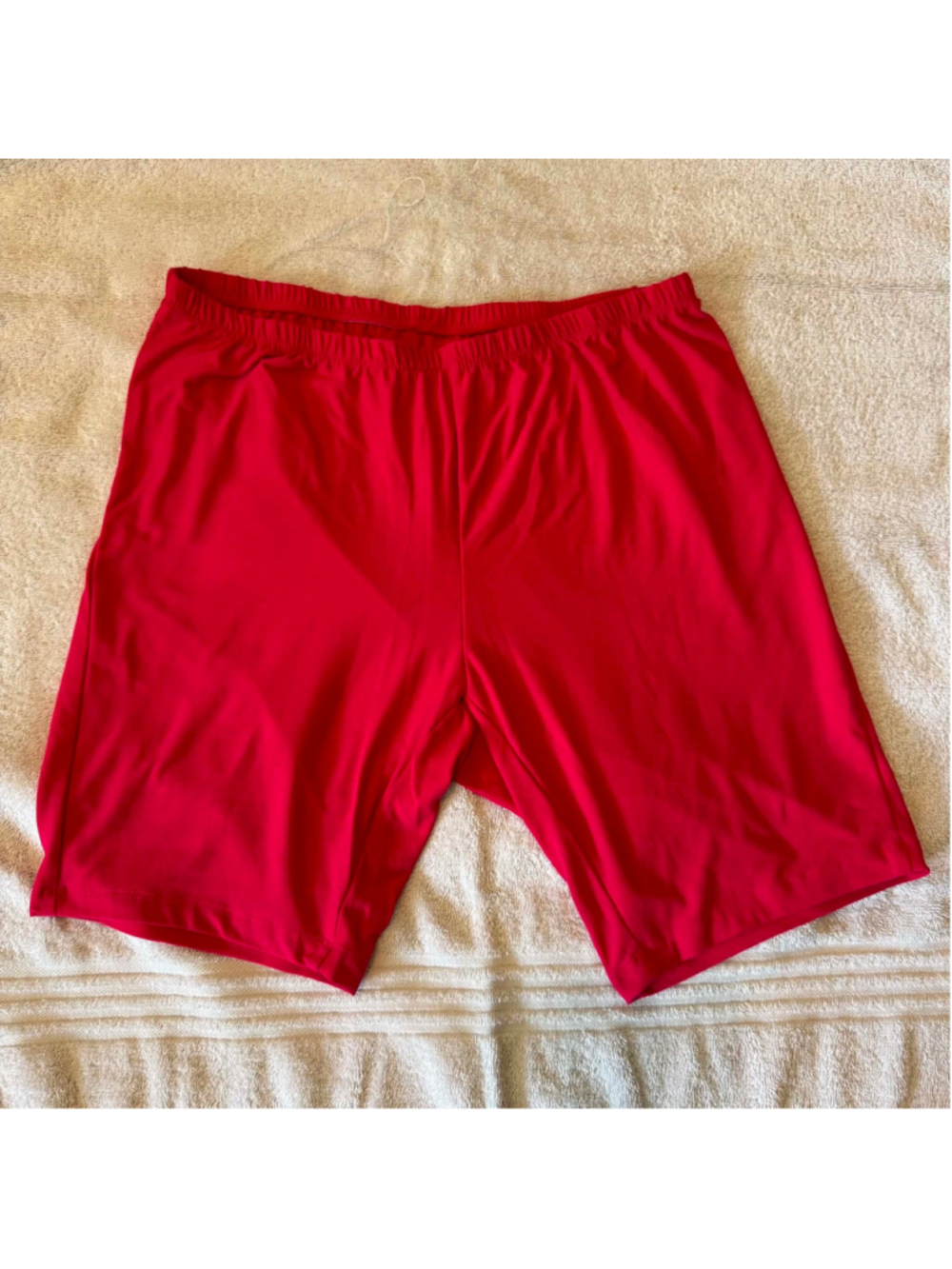 Just be Women's Red Bike Shorts Size 1X